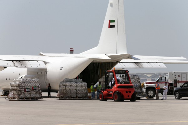 Humanitarian, Gaza Airlift from Dubai 2014 7