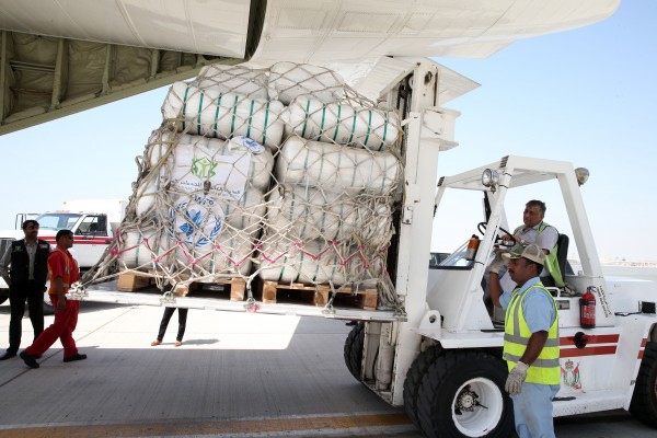 Humanitarian, Gaza Airlift from Dubai 2014 5