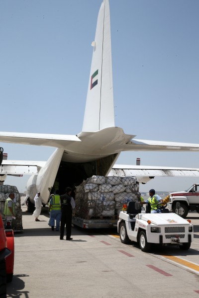 Humanitarian, Gaza Airlift from Dubai 2014 2