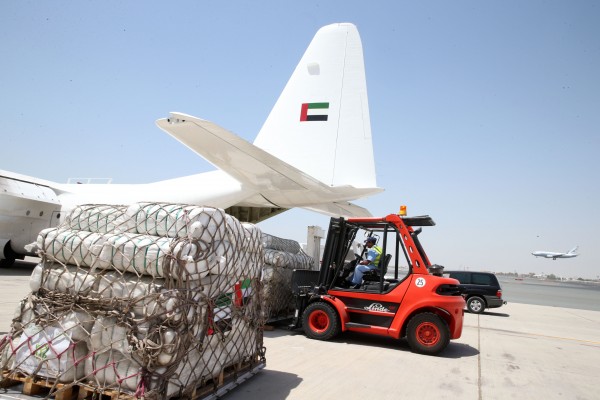 Humanitarian, Gaza Airlift from Dubai 2014 1